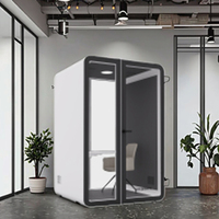 Cabines de travail UNIBOOTH durables, multifonctionnelles, insonorisées, pour le bureau, l'école, la maison, le parc, design moderne, mobiles, pour la confidentialité et les réunions