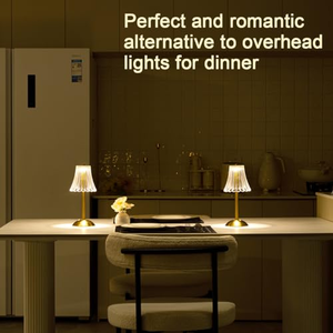 Lampe de table rechargeable avec différentes formes d'abat-jour en acrylique, capacité maximale de la batterie 2500 mAh. - Product Image 5
