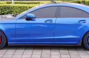 Minigonne laterali in fibra di carbonio stile R di alta qualità per <span class=keywords><strong>Mercedes</strong></span> Benz CLS <span class=keywords><strong>Classe</strong></span> W218 <span class=keywords><strong>AMG</strong></span> CLS63 CLS500 CSL550 2011+ Splitter paraurti laterale - Product Image 3