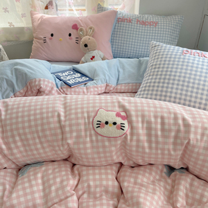 Nhẹ Dễ Thương Gió Những Đám Mây Lông Cừu Tấm Bộ Ngọt Ngào Và Vô Hót Sữa Loại Cho Mùa Đông Bộ Đồ Giường Thoáng Khí Thoải Mái - Product Image 3