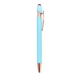 Nouveau stylet pour écrans tactiles, stylo à bille avec pointe souple, stylet métallique avec finitions or rose - Product Image 5