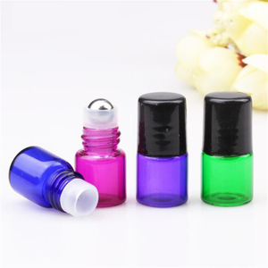 Flaconi Roll-on in Vetro Ambrato da 1ml, 2ml, 3ml, Ricaricabili, Vuoti, per Oli Essenziali e Profumi, con Tappi Neri, Confezionati in Cartone - Product Image 3