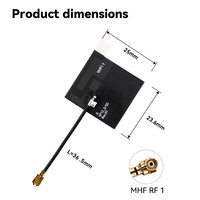 Antenne WiFi interne double bande 2.4G 5.8G FPC 3dBi, antenne PCB flexible avec adhésif 3M MHF1 pour maison intelligente, caméra IoT, routeur