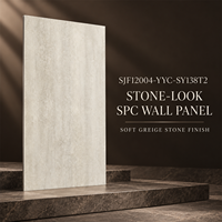 Panneau mural en PVC marbré imperméable, revêtement intérieur en bois rainuré 3D pour la conception d'hôtels