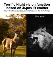 Caméra de chasse et de surveillance de la faune BSTCAM 4K 48MP avec connexion vidéo et Wi-Fi, application cellulaire, viseur pour la chasse manuelle, application Wi-Fi, portée 85 pieds