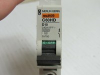 Plc Multi 9 Circuit Breaker C60hd D10 1 Pole 1p 240/415v 10 a Used for Warranty Product