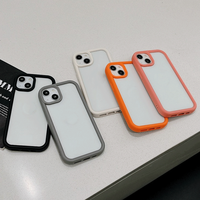 Pour iPhone 16 15 14 13 12 11 Pro Max Silicone souple pare-chocs dur acrylique couverture hybride luxe antichoc armure étui transparent