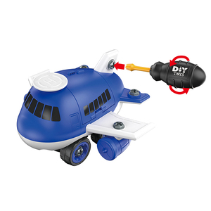 Vente chaude 4 <span class=keywords><strong>en</strong></span> 1 démonter jouet avion ensemble d'assemblage Police série vis panneaux de signalisation et accessoires jouet éducatif - Product Image 2