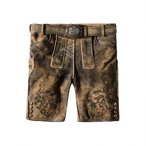 Services OEM, prix raisonnable, shorts pour hommes en daim de chèvre, dernier style, design personnalisé, streetwear, respirant, Lederhosen. - Product Image 1