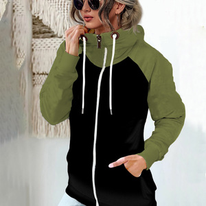 Manteau <span class=keywords><strong>femme</strong></span> <span class=keywords><strong>pull</strong></span> en velours à capuche <span class=keywords><strong>grande</strong></span> <span class=keywords><strong>taille</strong></span> nouveau Plus épais ample pour l'automne hiver Europe États-Unis - Product Image 3