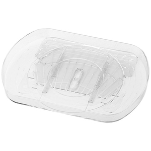 <b>Clear</b> Square Plastic Fridge Organizer Storage Kitchen Countertop Lazy Susan Turntable Refrigerator Rotated Tray Food <b>Container</b> - Product Image 1