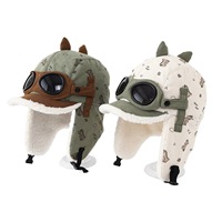 Lunettes de protection anti-froid chaudes et moelleuses pour bébé, couvre-vent, bonnet pour l'hiver