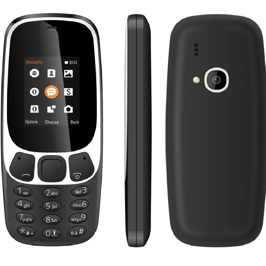 2022 yeni ucuz özellikli cep telefonu 3310 1.77/2.4 inç çift SIM kart büyük pil sıcak satış en iyi kalite yaşlılar telefonu