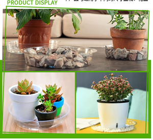 6 8 10 12 pollici di dimensioni Clear Plant piattino gocciolamento vassoi in plastica <span class=keywords><strong>per</strong></span> vasi di fiori vassoio vaso di fiori - Product Image 6