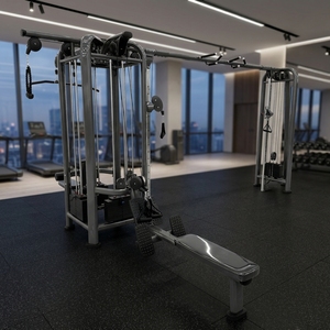 Máquina <span class=keywords><strong>de</strong></span> <span class=keywords><strong>Gimnasio</strong></span> Multifuncional <span class=keywords><strong>de</strong></span> 5 Estaciones con Cable Cruzado, Prensa <span class=keywords><strong>de</strong></span> Tríceps y Barra <span class=keywords><strong>de</strong></span> Dominadas, Equipo <span class=keywords><strong>de</strong></span> Fitness Comercial con Certificación CE ISO - Product Image 1