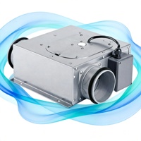 Ventilateur de gaine ultra-plat 181 CFM à vitesse variable EC pour ventilation industrielle, commerciale et CVC, et air frais
