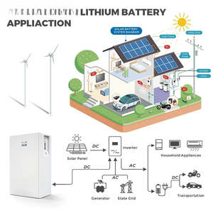 Batterie LiFePO4 Power Wall 5 kWh 51,2 V 100 Ah, système de stockage solaire hors réseau à écran LCD IP65 pour appareils électroménagers, lithium de qualité - Product Image 5