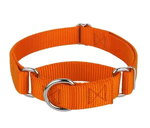 High Quality Mixed Size Custom Logo Solid Reflective Nylon Dog Collar for Pet Dog Training