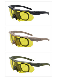 दीलुपू शरैन सुरक्षा के चश्मे के साथ स्पोर्ट्स आईवियर किट एंटीयूव सामरिक चश्मे के साथ सुरक्षा चश्मे - Product Image 4