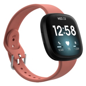 Bracelet de <span class=keywords><strong>montre</strong></span> en Silicone souple pour <span class=keywords><strong>Fitbit</strong></span> Versa 3 <span class=keywords><strong>Sense</strong></span> Smart Watch 2020 - Product Image 3