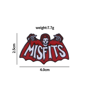 <span class=keywords><strong>Misfits</strong></span>-broche de Bat Fiend, banda Punk de Horror, Rock, para Fans, joyería de Halloween, decoraciones al por mayor - Product Image 2