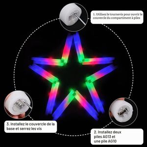 LED Glow Sticks-Reusable Durable Non-Toxic Party Supplies for New Year Christmas Easter Celebrations Outdoor/Indoor Use - Product Image 2