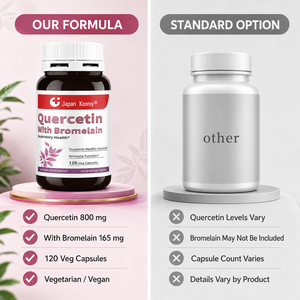 Suplemento de Quercetina con Bromelina Shecome, 120 Cápsulas Vegetales, Apoya el Equilibrio del Sistema Inmunológico, la Salud Antioxidante y Respiratoria - Product Image 4