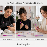 Stylos marqueurs pour nail art, pointe fine en fibre de 0,7 mm, 12 couleurs, encre à séchage rapide sans danger pour la peau, pour les artistes de salon, la création de motifs d'ongles DIY, OEM
