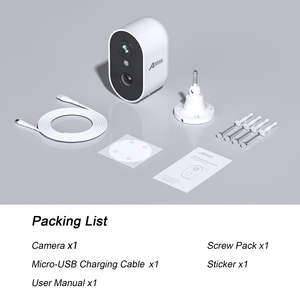 بطارية 2K ، لاسلكي لأمن المنزل داخل المنزل ، كشف ، كشاف حركة في اتجاهين ، مقاوم للماء - Product Image 2