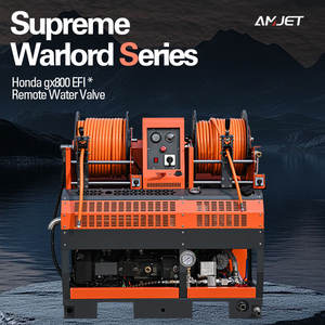 Nettoyeur de canalisation intelligent haut de gamme AMJET 4350 psi 8 gallons Honda pour nettoyer les tuyaux de 2 à 15 pouces pour la maison, les restaurants, les hôtels, la plomberie et les drains. - Product Image 6