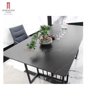 โต๊ะน้ำชากังฟูกังฟูของจีน,โต๊ะกระเบื้องพอร์ซเลนรูปแบบสี่เหลี่ยมโลหะขนาดใหญ่ - Product Image 2