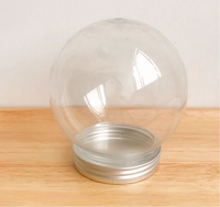 Haute Qualité Jetable Transparent Boule Ronde Bouteille En Aluminium Couvercle Creative Nouveau Design pour Soda Champagne Boissons En Gros