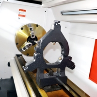 Tour CNC horizontal haute qualité CK6160/6163 avec mandrin à 4 mors et structure à banc plat GSK pour le traitement des métaux