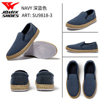 Nouvelles espadrilles pour hommes, style slip-on, dessus en mesh respirant, doublure en PVC, antidérapantes, confortables, pour l'été, l'hiver et le printemps