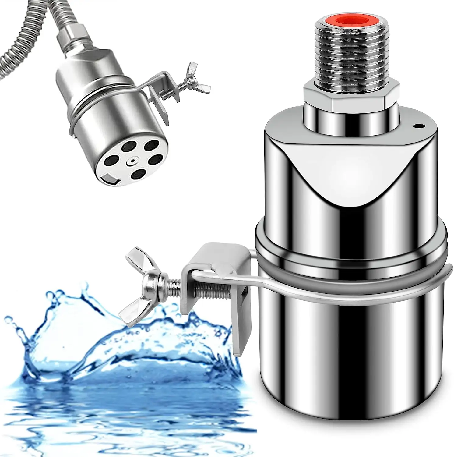 2 Stück Automatische Schwimmerventile 1/2 Zoll - Edelstahl Wasserstandsregler Für Tanks & Pools