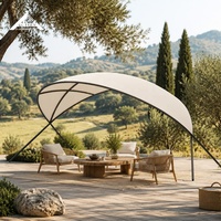 Tente d'activités de luxe BOTEEN pour camping, grande taille 10x6x3.65M, structure en acier avec film extensible 750G, auvent dédié pour zones scéniques