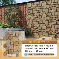 Panneau mural en pierre artificielle écologique 3D externe PU Crazy Slab Tile Culture Rock Faux Polyuréthane Panneau mural