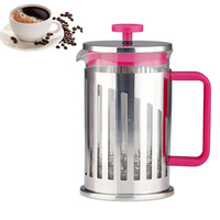 Théière à estampe française, bouilloire, cafetière à expresso, presse à thé, théière en verre avec poignée, théière en acier inoxydable