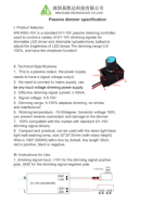 Gradateur manuel miniature basse tension 0-10V DC avec interrupteur rotatif, gradation PWM, contrôleur d'éclairage, certifié ROHS, éclairage LED