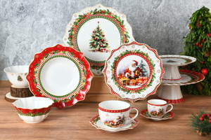 Ensemble de dîner de noël en <span class=keywords><strong>porcelaine</strong></span> cadeau du père noël <span class=keywords><strong>vaisselle</strong></span> assiettes plats céramique nouveaux ensembles de <span class=keywords><strong>vaisselle</strong></span> en <span class=keywords><strong>porcelaine</strong></span> osseuse - Product Image 5