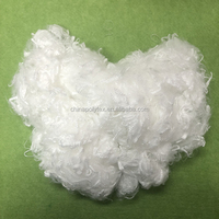 Fibra de poliéster hueca de silicona hacia abajo, 0,8 D/1,2X25 25/32MM, Super blanco