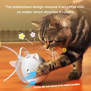 Durable Cartoon-Style <b>Pet</b> <b>Interactive</b> <b>Toy</b> Indoor Cat Exercise Tumbler Smart Automatic <b>Toy</b> with Remote Made of Plastic - Product Image 3
