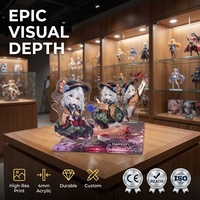 HanXin - Juego de Soportes Acrílicos Personalizados de Anime con Múltiples Personajes, Figura de Escritorio en Capas 3D, Venta al por Mayor de Fábrica