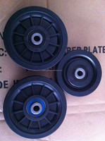 Rueda de polea Equipo de fitness Material plástico de aluminio Piezas de repuesto Polea para cable, polea de cuerda de alambre