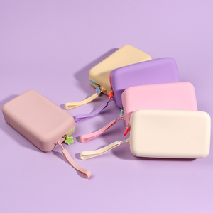 <span class=keywords><strong>Borsa</strong></span> per il Trucco in Silicone Personalizzabile con Logo, Impermeabile con Cerniera, per Articoli <span class=keywords><strong>da</strong></span> Toeletta, Borsetta <span class=keywords><strong>da</strong></span> Viaggio per Donne - Product Image 2