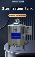 Prix usine Réservoir 100 litres Machine de pasteurisation de jus de fruits Acier inoxydable 304 Pasteurisateur automatique de lait à vendre