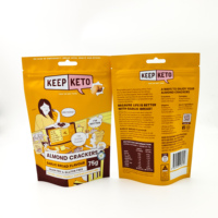 Sachet Doypack Mat de 75g de Qualité Alimentaire avec Fermeture Ziplock pour Emballage de Crackers, Impression de Logo Personnalisé