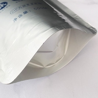 Pochettes personnalisées à fond plat 200ml 350ml 500ml, sachets souples en aluminium avec bec verseur pour eau enrichie en hydrogène