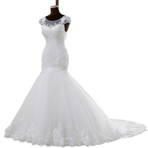 Nouvelle Robe de Mariée Sirène 2025 Élégante Amincissante Coupe Sirène Sans Manches à Lacets - Product Image 4