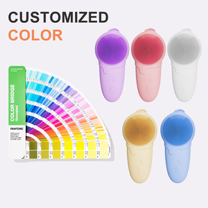 <span class=keywords><strong>Brosse</strong></span> <span class=keywords><strong>nettoyante</strong></span> faciale en silicone à succès, étanche IPX7, 5 modes de vitesse, outil de soin de la peau, compresse chaude, extracteur de points noirs du nez - Product Image 6